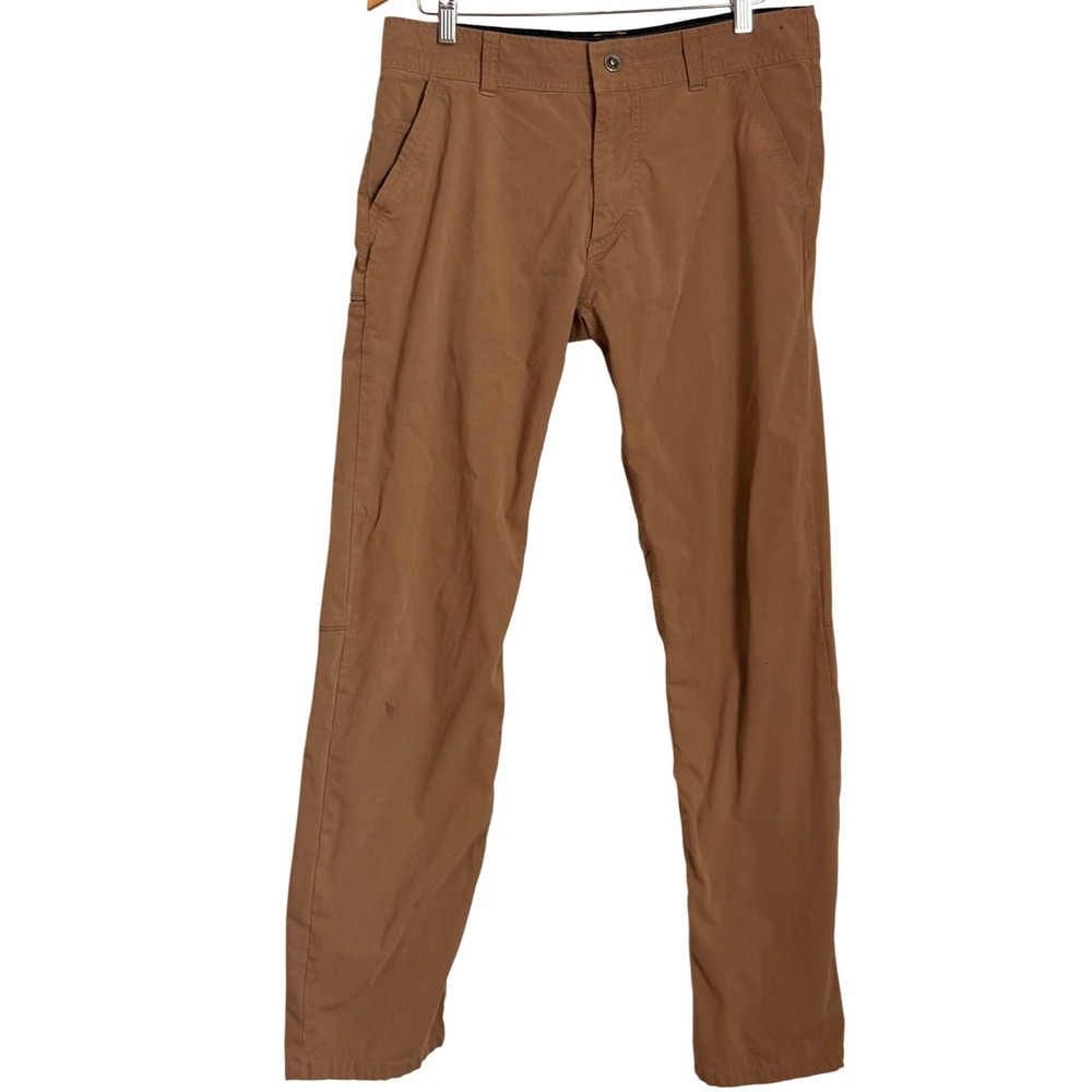 Kuhl Slax Enduro Pants Mens Size 34x34 Brown Hiking Outdoor Chino Technical
